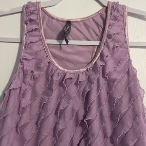 Charlotte Russe L lavender tank